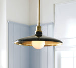 Load image into Gallery viewer, Forvara Metal Industrial Bowl Pendant with Straight Rod for Dining