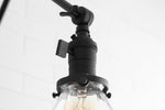 Load image into Gallery viewer, Conique Metal Industrial Wall Sconce with Adjustable Arm - Vintage Glass Cone Shade
