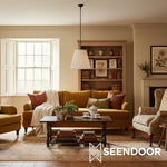 Load image into Gallery viewer, Luvora Pleated Linen Drum Modern Pendant Light for Dining & Entryway