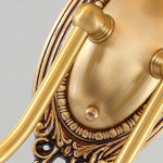 Afbeelding laden in galerijweergave, Rowanea Keramische Wandkandelaar met Stoffen Kap en Metalen Afwerking – Boerderij Moderne Ganglamp