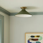Load image into Gallery viewer, Aurenza Contemporary Flush Mount – Elegant Metal Light for Living Room