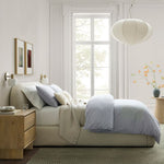 Afbeelding laden in galerijweergave, Alvian hanglamp - linnen kap met verstelbare hoogte voor gezellige eetkamer