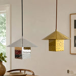 Cargar imagen en el visor de la Galería, Bauhaus Hollow Silver Single Pendant Light