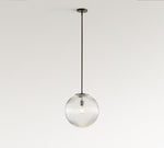 Afbeelding laden in galerijweergave, Bravira geribbelde glazen hanglamp - elegante keuken eilandlamp