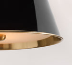 Afbeelding laden in galerijweergave, Forvara metalen hanglamp met paal - belvormige diffuser ontwerp voor keukeneilanden