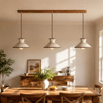 Cargar imagen en el visor de la Galería, French Vintage Scalloped Ceramic Pendant Light 9