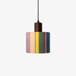 Cargar imagen en el visor de la Galería, Fabric drum pendant light 11