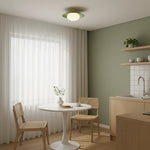 Afbeelding laden in galerijweergave, Oribela Plafondlamp Sculpturaal Globe Esthetiek met Zachte Sfeerverlichting voor Keuken en Lounge