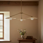 Load image into Gallery viewer, Curva Metal Antique Brass Chandelier - Modern Industrial Lighting Pendant