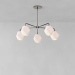 Load image into Gallery viewer, Talvior Sculptural 5-Light Chandelier - Faceted Design, Modern Finishes - Illuminate Spaces