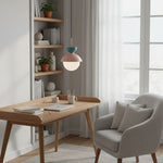 Afbeelding laden in galerijweergave, Frovela Noordse Macaroon Hanglamp met Bolvormig Ontwerp – Aluminium Verlichting voor Slaapkamer of Woonkamer