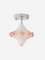 Load image into Gallery viewer, Art Deco Star Ceiling Lamp - Frosted Glass Fixture for Hallway & Entryway - Astris Ceres