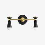 Load image into Gallery viewer, Pyralis Vintage-Style Cone Wall Sconce Brass Finish for Bedroom & Corridor