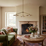 Load image into Gallery viewer, Curva Metal Antique Brass Chandelier - Modern Industrial Lighting Pendant