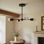 Load image into Gallery viewer, Mobilux Line Mid Century Gold Sputnik Chandelier - Geometric Brass Fixture