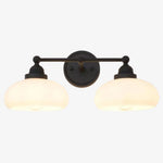 Load image into Gallery viewer, Riven Wall Lamp - Vintage Industrial Milk White Glass Shade for Indoor