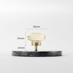 Load image into Gallery viewer, Modern Mushroom Cabinet Knob – Clear Glass Diamond Drawer Knobs