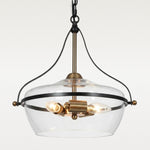 Load image into Gallery viewer, Eira Mid-Century Modern 3-Light Bowl Glass Pendant Light