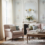 Afbeelding laden in galerijweergave, Tierlux glazen kaptafelverlichting - Art deco badkamerarmatuur met wolkenkrabberlampenkappen