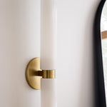 Load image into Gallery viewer, Rivora Ribbed Glass Double Wall Lamp Modern Accent for Hallway & Bathroom