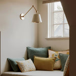 Afbeelding laden in galerijweergave, Foldray getande taakwandlamp - leren wandlamp voor thuis