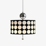 Afbeelding laden in galerijweergave, Dotrelia Geometrische Raster Hanglamp - Moderne Leren Lampenkap voor Eetkamer