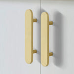 Load image into Gallery viewer, Brass Door Pulls – Modern Gold Cabinet Pulls & Brushed Drawer Handles