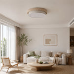 Załaduj obraz do przeglądarki galerii, Travertine Fabric Flush Mount Ceiling Light