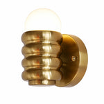 Cargar imagen en el visor de la Galería, Main brass ribbed wall sconce