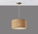 Load image into Gallery viewer, Dumora Fabric Drum Shade Pendant Light - Linen Design Hanging Light