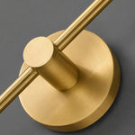 Carica l'immagine nella visualizzazione Galleria, Brushed copper round wall plate and arm detail