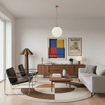 Załaduj obraz do przeglądarki galerii, Weavara Rzeźbiarska Lampa Podłogowa – Nowoczesny Przejściowy Design do Salonów i Pokoi Wypoczynkowych