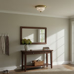 Afbeelding laden in galerijweergave, TF Vintora Moderne Opbouw Plafondlamp – Geribbeld Glas en Metalen Rand voor Keukens of Gangen