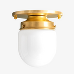 Load image into Gallery viewer, Opalume White Opal Glass Bulb-Globe Flush-Mount Ceiling Light for Entry & Living Room