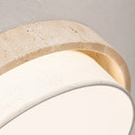 Załaduj obraz do przeglądarki galerii, Travertine Fabric Flush Mount Ceiling Light
