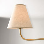 Afbeelding laden in galerijweergave, Fibura metalen moderne linnen kap lineaire kroonluchter - strakke lijnen