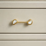 Afbeelding laden in galerijweergave, French Vintage Cashew Shell Brass Cabinet Knobs and Pulls - image 11
