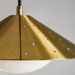 Załaduj obraz do przeglądarki galerii, detail brass perforated metal shade