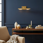 Bild in die Galerieansicht laden, Aurix Minimalistische Eisen-Wandlampe – Elegante wandmontierte Beleuchtung zur Aufwertung jeder Innenraumkunst