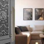 Afbeelding laden in galerijweergave, New Antique Copper Aluminum Alloy Cabinet Pulls 19-3/4"CC With Art Deco-Seendoor