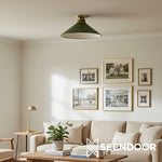 Load image into Gallery viewer, Aurenza Contemporary Flush Mount – Elegant Metal Light for Living Room