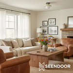 Load image into Gallery viewer, Hanton Minimalist Flush Mount Ceiling Light for Living Room & Hallway