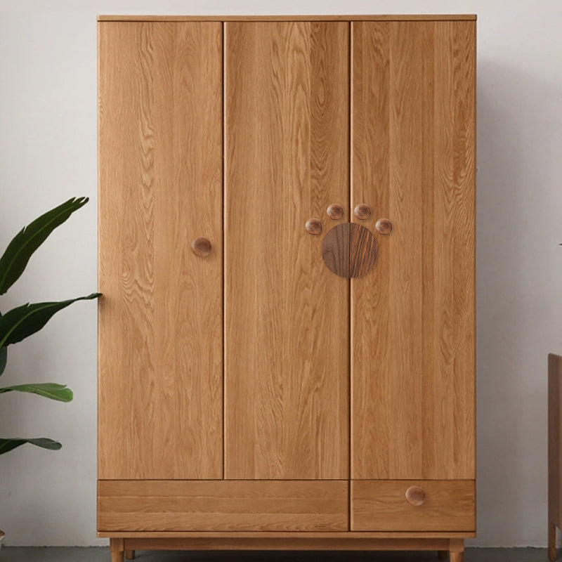 Walnut Cat's Paw Wooden Cabinet Pulls 2-1/2"cc With Modern Contemporary-Twis-Seendoor