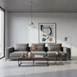 Afbeelding laden in galerijweergave, Novera Art Deco koepel verstelbare hoogte glazen kap hanglamp - Woonkamer