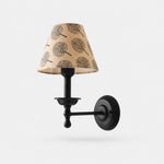 Afbeelding laden in galerijweergave, Vintage wandlamp met stoffen kap