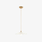 Load image into Gallery viewer, Floriaxis Floral Glass Pendant Light — Floral Glass Shade with Braided Cable for Kitchen or Dining