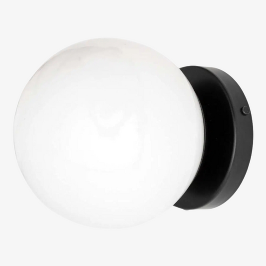 Aplique de Pared Glorica con Globo de Vidrio - Luz Moderna Minimalista Multicolor