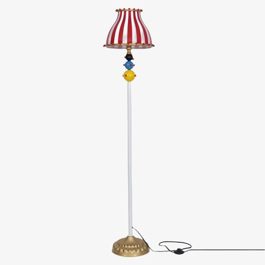 Festilo Circus Rzeźbiarska lampa podłogowa – Zakrzywiony metalowy łukowy design lampa podłogowa do przestrzeni mieszkalnych