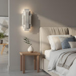 Afbeelding laden in galerijweergave, Kelsar Rechthoekige Wandlamp - Goud- en Zilverafwerkingen voor Woonkamer of Slaapkamer