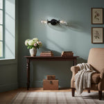Load image into Gallery viewer, Lumio Globe Sleek Glass Globe Wall Lamp for Bathroom & Bedroom